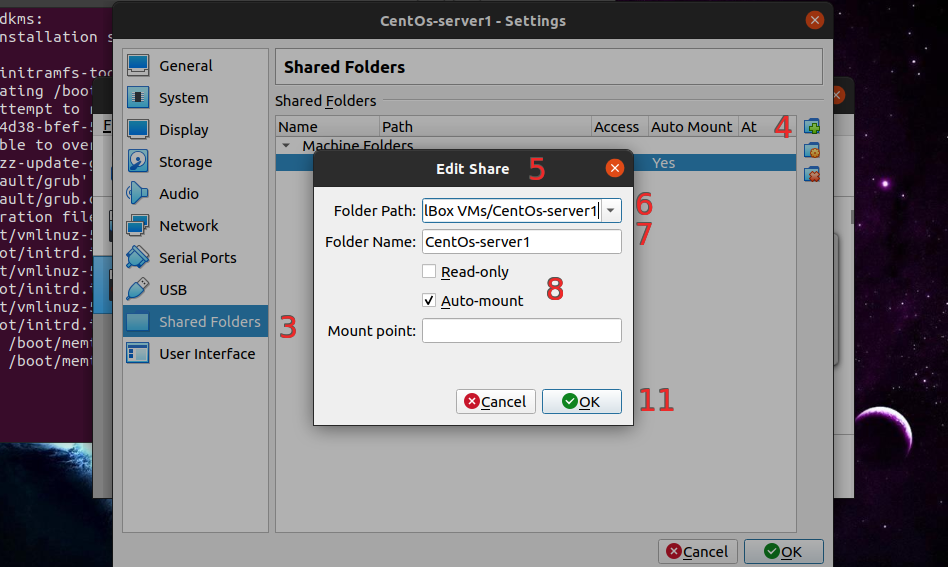Configure Virtualbox Image